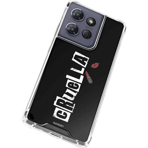 Disney Cruella (2021) Logo and Lipstick Moto G Power 5G (2025) Clear Case